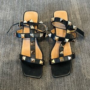 Never worn stud heel sandals size 40
